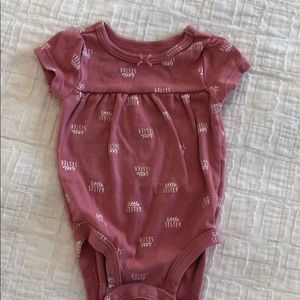 Carter’s little sister onsie